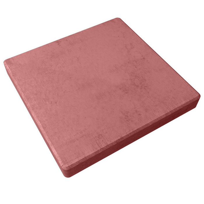 Квадратная тротуарная плитка 570x460x120 Красный